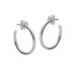 Medium hoop earrings in silver image