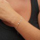 Me Enamora love pearls bracelet in gold plating cover