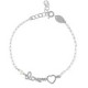 Me Enamora love pearls bracelet in silver image