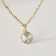 Basic XS crystal crystal necklace in gold plating cover