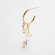 Soulmate butterfly pearl earrings in gold plating cover