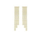 Eunoia gold-plated long earrings with crystal in cascade mini zircons shape image