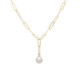 Paulette links pearl necklace in gold plating