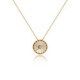 Basic light silk necklace in gold plating