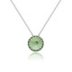 Basic peridot necklace in silver