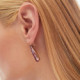 Celina tears antique pink earrings in rose gold plating in gold plating cover
