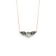 Celina peridot necklace in rose gold plating in gold plating image
