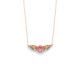 Celina light topaz necklace in rose gold plating in gold plating image