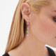 Celina multicolour earrings in rose gold plating in gold plating cover