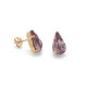 Celina tears light amethyst earrings in rose gold plating in gold plating