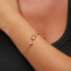 Celina tear cane light topaz bracelet in rose gold plating in gold plating cover