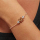 Celina tear crystal bracelet in rose gold plating in gold plating cover