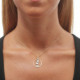 Cuore hearts crystal necklace in gold plating cover