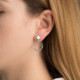 Selene moon powder blue earrings in silver cover