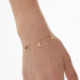 El Firmamento moon denim blue bracelet in gold plating cover
