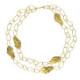 Connect gold-plated long necklace in texture shape image