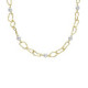 Connect gold-plated short necklace in pearl shape
