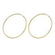 Minimal gold-plated hoop earrings in big shape image