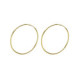 Minimal gold-plated hoop earrings in midium shape image