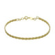 Fluency gold-plated rigid bracelet in braided shape image