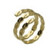 Fluency gold-plated ring in braided shape image