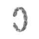 Fluency sterling silver adjustable ring in braided shape image