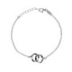 Essence sterling silver adjustable bracelet in circle shape image