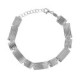 Connect sterling silver adjustable bracelet in texture shape image