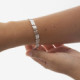 Connect sterling silver adjustable bracelet in texture shape cover