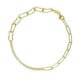 Connect gold-plated adjustable bracelet in pearl and link shape image