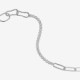 Connect sterling silver adjustable bracelet in links shape cover