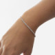 Purpose sterling silver adjustable bracelet with in waterfall shape cover