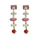 Passion gold-plated multicolored long earrings image