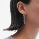 Passion gold-plated multicolored long earrings cover