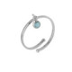 Juliette charm aquamarine ring in silver image