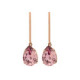 Iconic rose gold-plated tear rose vintage earrings image