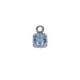 Charming stone light sapphire charm in silver image