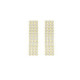 Gold-plated triple chain earrings with crystal zircons image