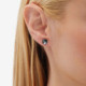 Basic diamond earrings in rose gold plating cover