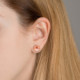 Basic light peach earrings in rose gold plating cover