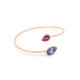 Essential tear cane provence lavanda bracelet in rose gold plating in gold plating image