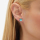 Basic light turquoise earrings in silver cover