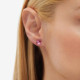 Basic rose earrings in rose gold plating cover