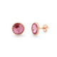 Basic light rose light rose earrings in rose gold plating