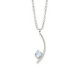 Selene powder blue necklace in silver image