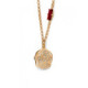 Scarlet flower scarlet necklace in rose gold plating image