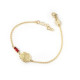 Scarlet flower scarlet bracelet in gold plating image