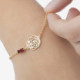 Scarlet flower scarlet bracelet in gold plating cover