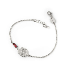 Scarlet flower scarlet bracelet in silver