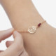 Scarlet flower scarlet bracelet in rose gold plating cover